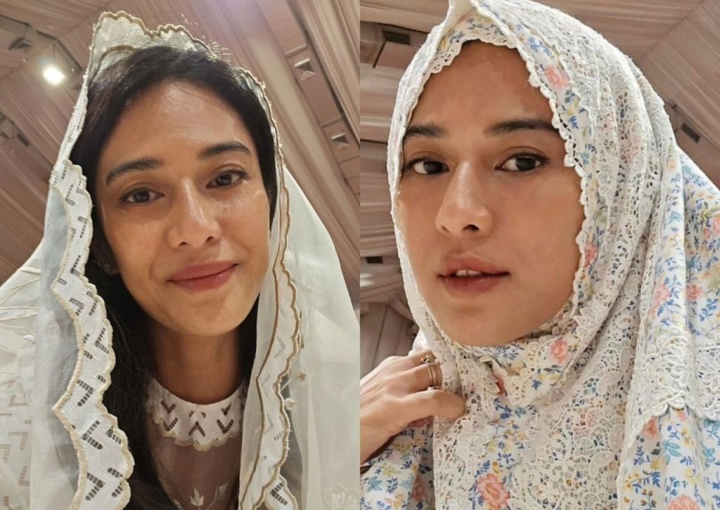 Potret Dian Sastrowardoyo Rayakan Lebaran 2024, Selfie Cantik Pakai&nbsp;Mukena