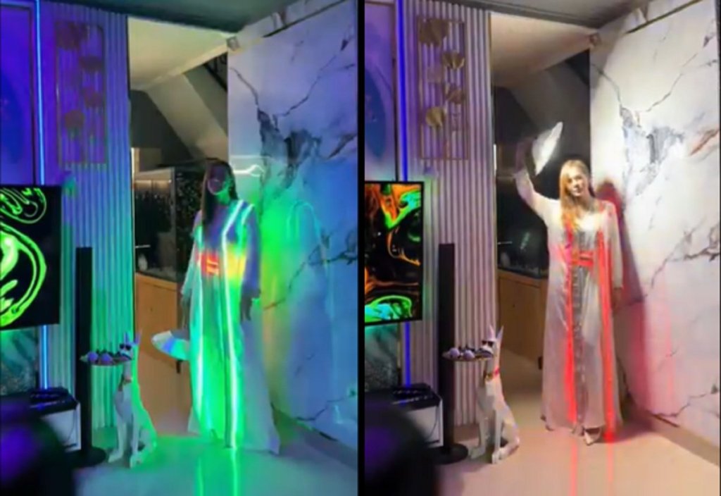 Viral Abaya Glow in The Dark, Baju Lebaran yang Gak Kalah dari Bus&nbsp;Malam