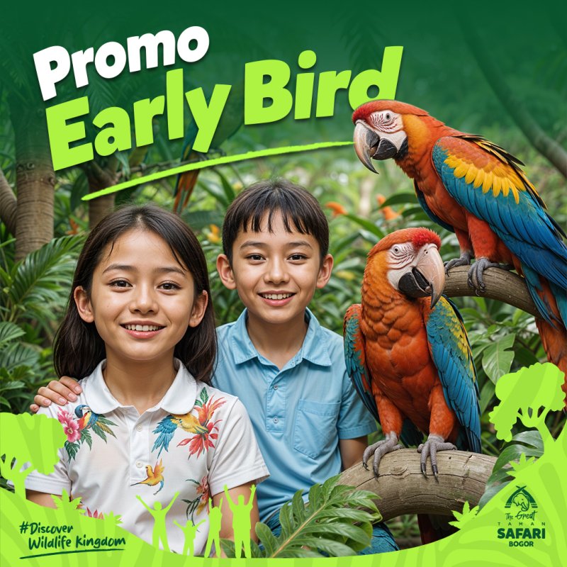 Promo Early Bird! Masuk Taman Safari Bogor Cuma Rp220 Ribu, Yuk Pesan&nbsp;Sekarang!